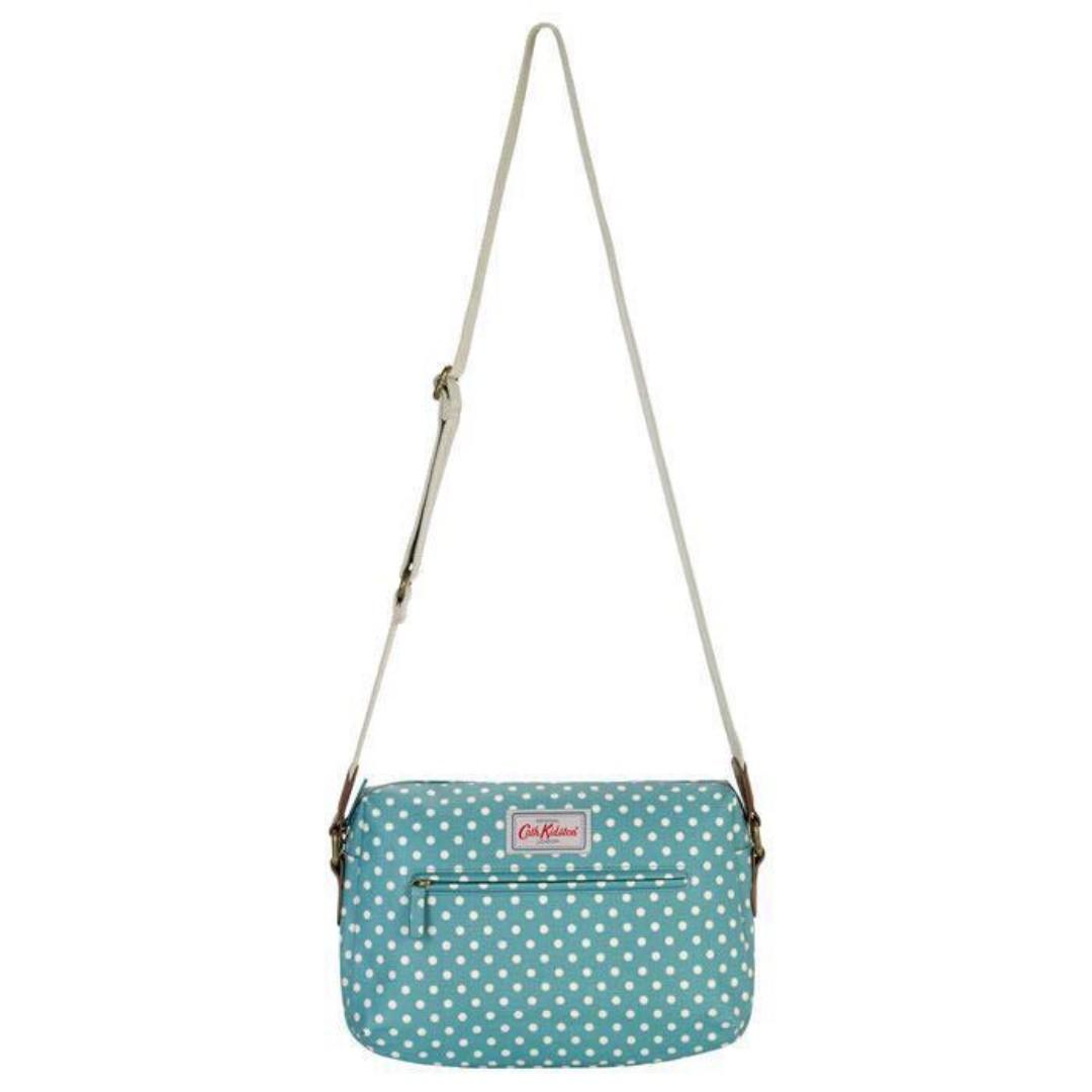 100 Original Cath Kidston Double Zip Little Spot Crossbody Bag Women s Fashion Bags Wallets Purses Pouches on Carousell