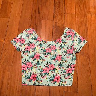 H&M Floral Crop Top