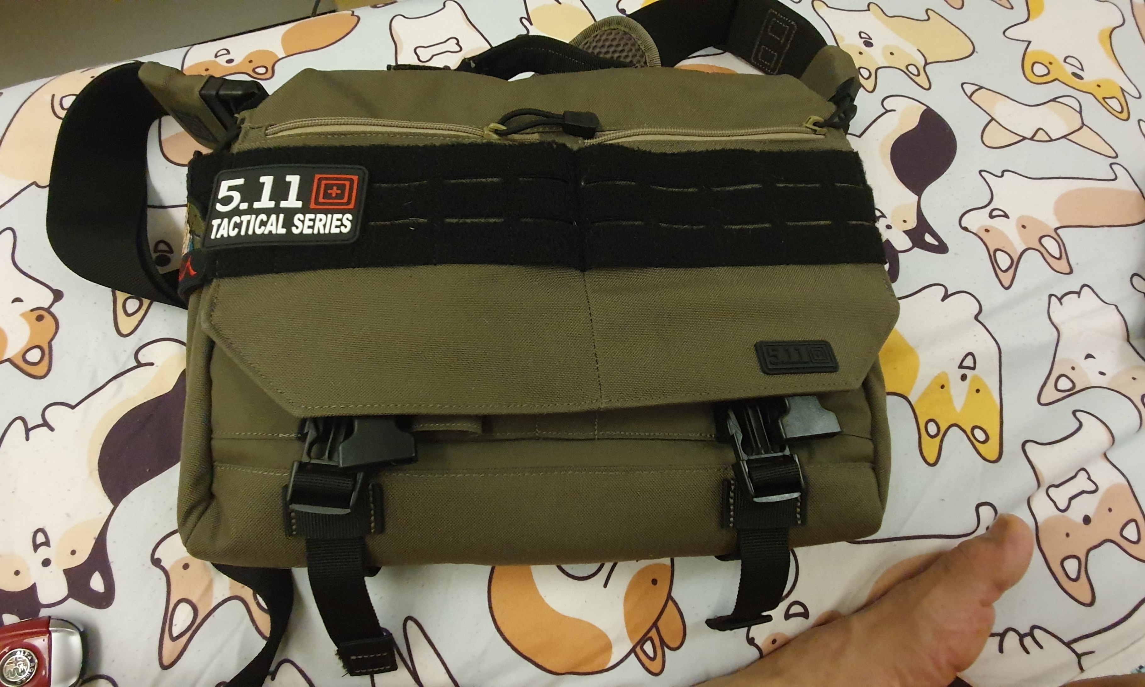 5.11 Rush Delivery Mike Tactical Messenger Bag Small Style 56176 Black 