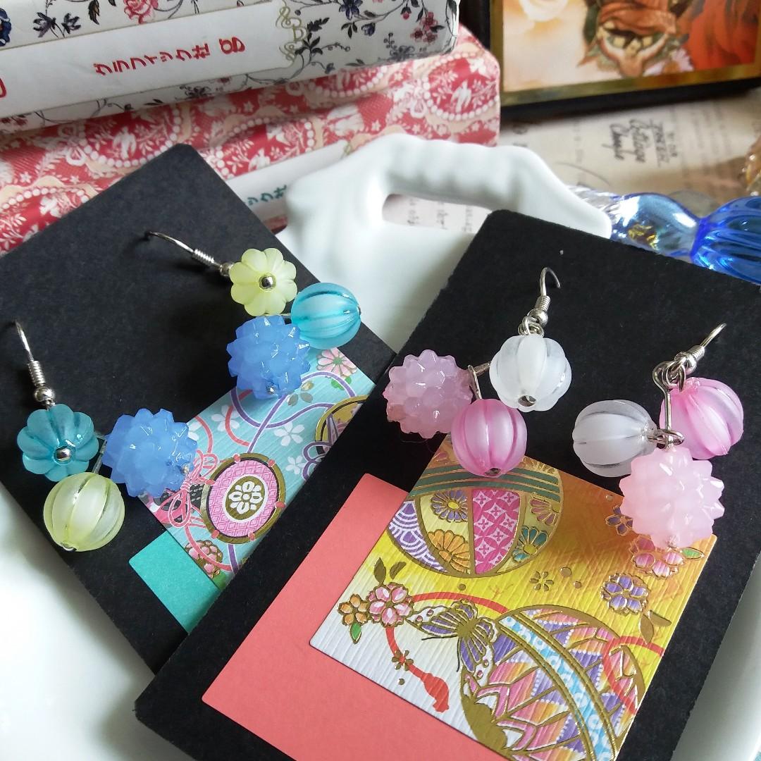 日本京都帶回 傳統的金平糖與飴菓子耳環 Luxury Accessories
