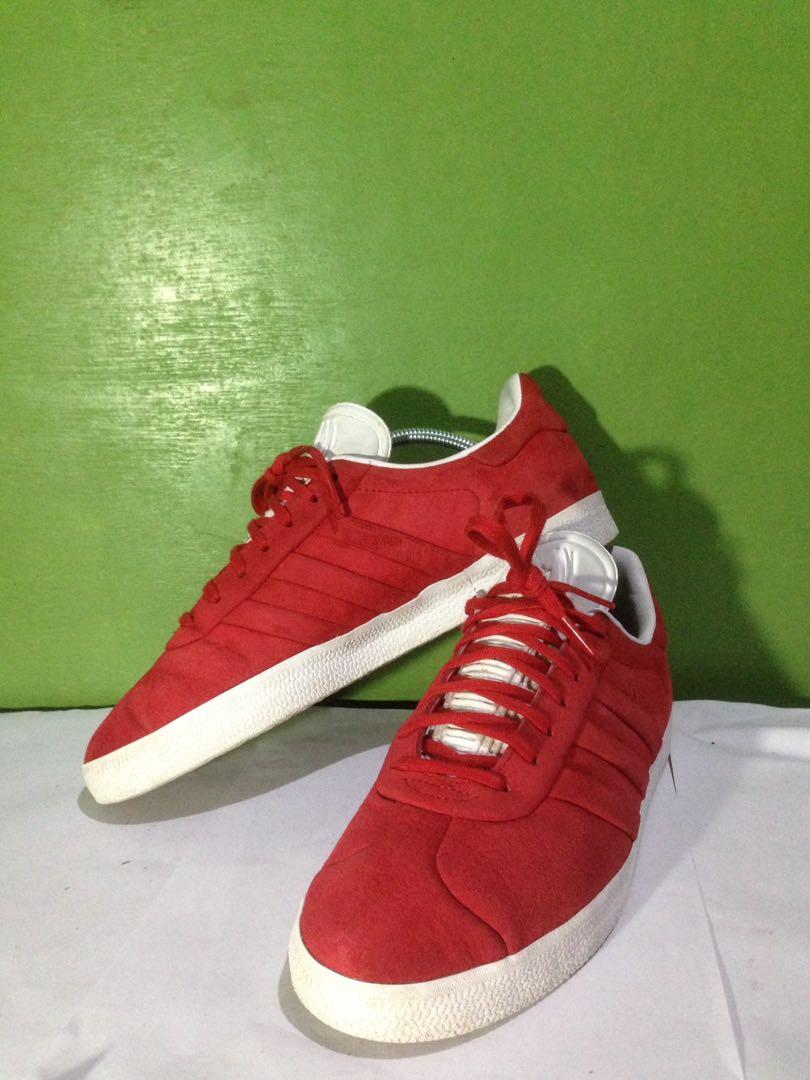 Adidas Gazelle Stitch n Turn Collegiate Red Men s Fashion Footwear Sneakers on Carousell