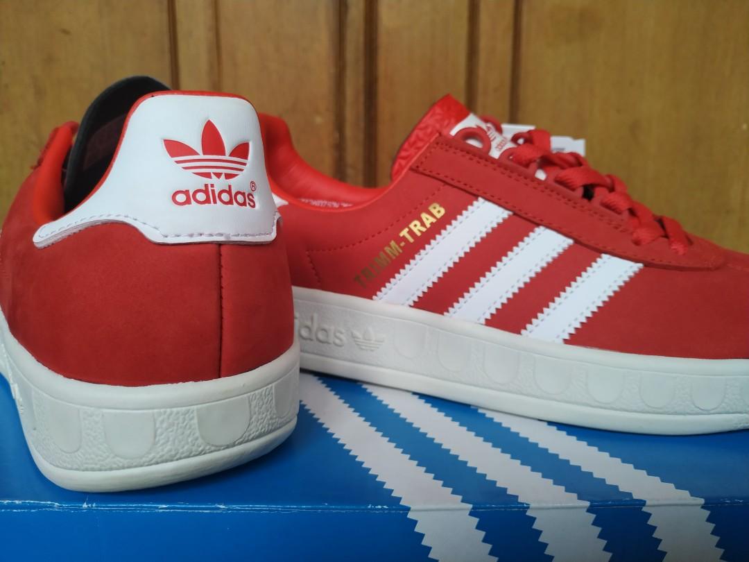 Adidas Trimm Trab Liverpool, Fesyen Pria, Sepatu , Sneakers di Carousell