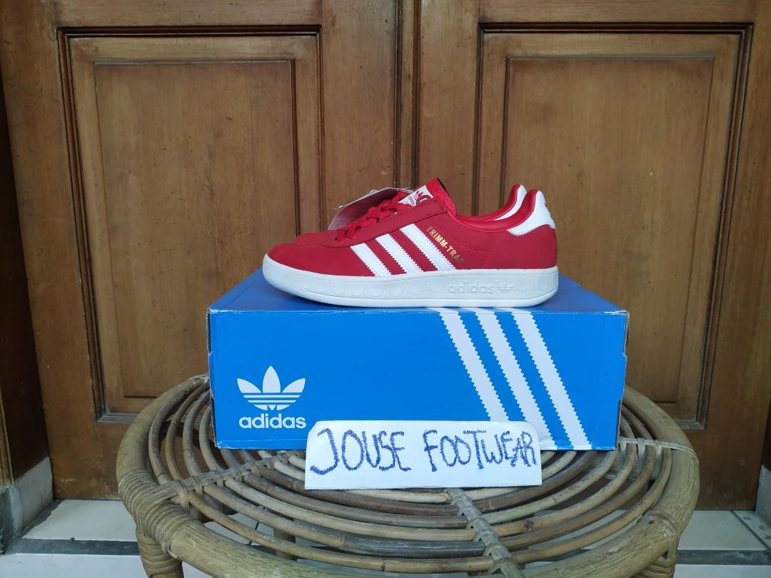 Adidas Trimm Trab Liverpool, Fesyen Pria, Sepatu , Sneakers di Carousell