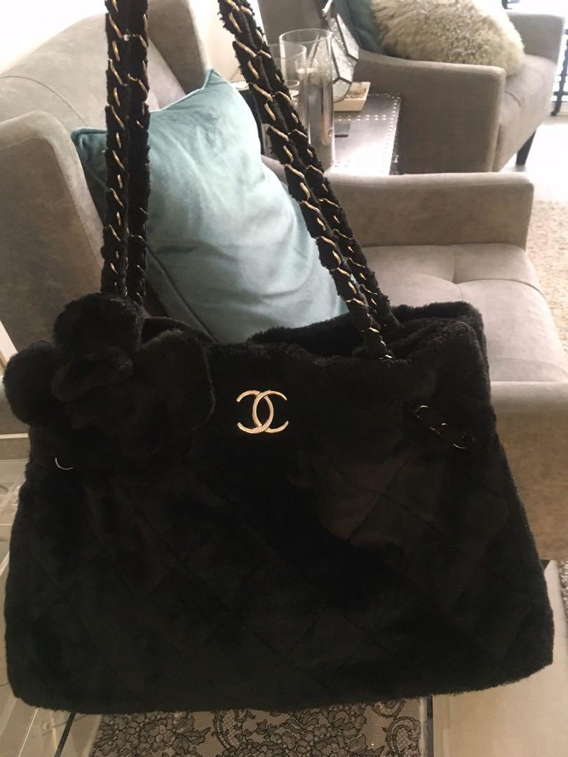 Authentic and Rare Chanel faux fur tote bag, Women's Fashion, Bags &  Wallets, Purses & Pouches on Carousell