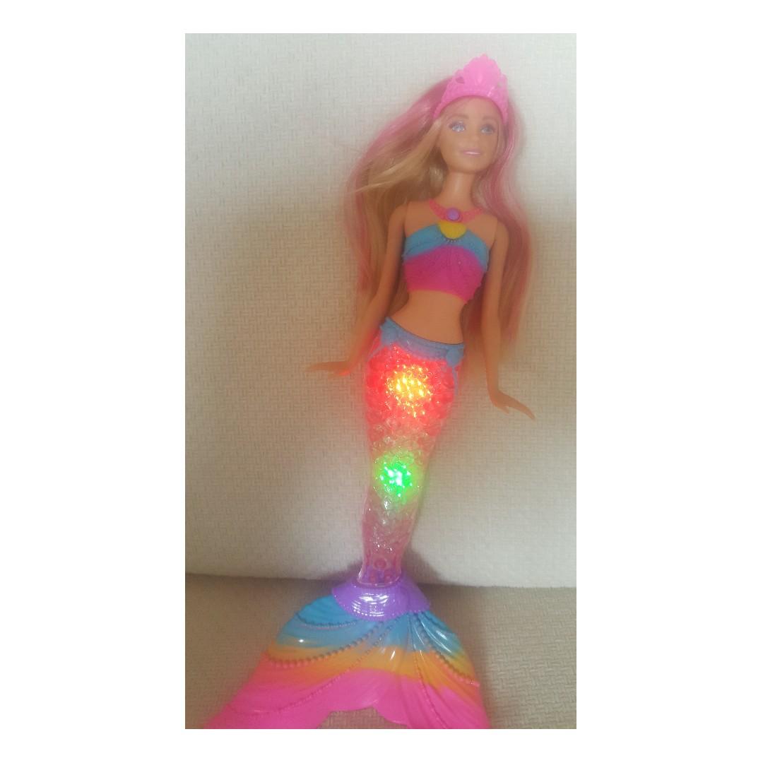light up mermaid barbie waterproof