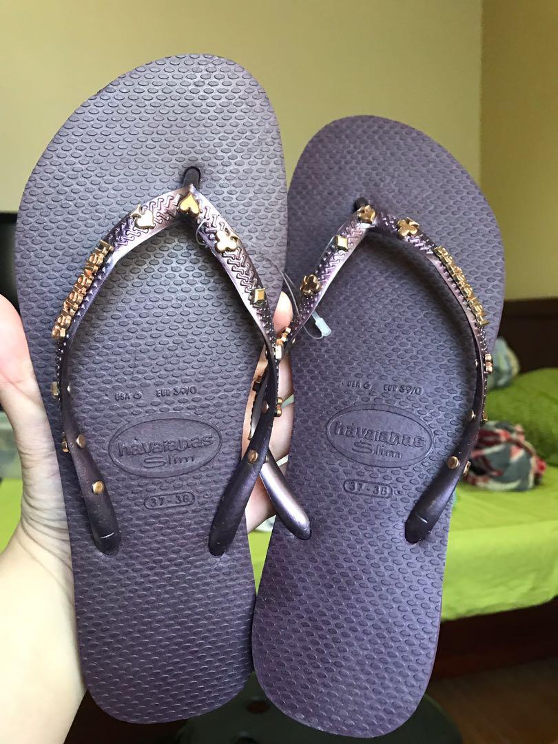 Authentic Havaianas Aubergine 37 38 Women s Fashion Footwear
