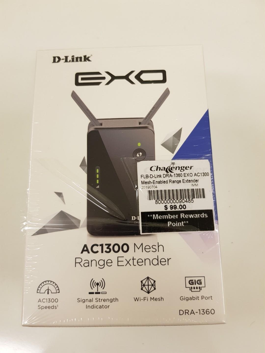 Bnib D Link Exo Ac1300 Mesh Range Extender Electronics Others On Carousell