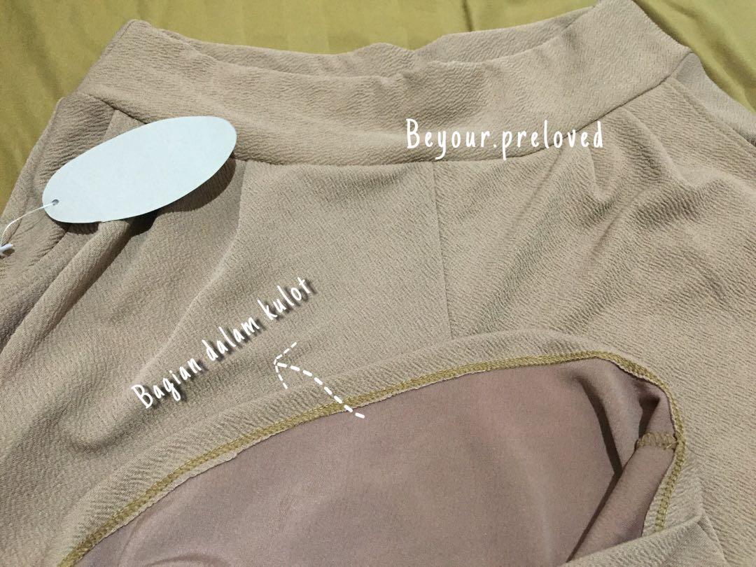 Celana Kulot Warna Kopi Susu Women S Fashion Women S Clothes