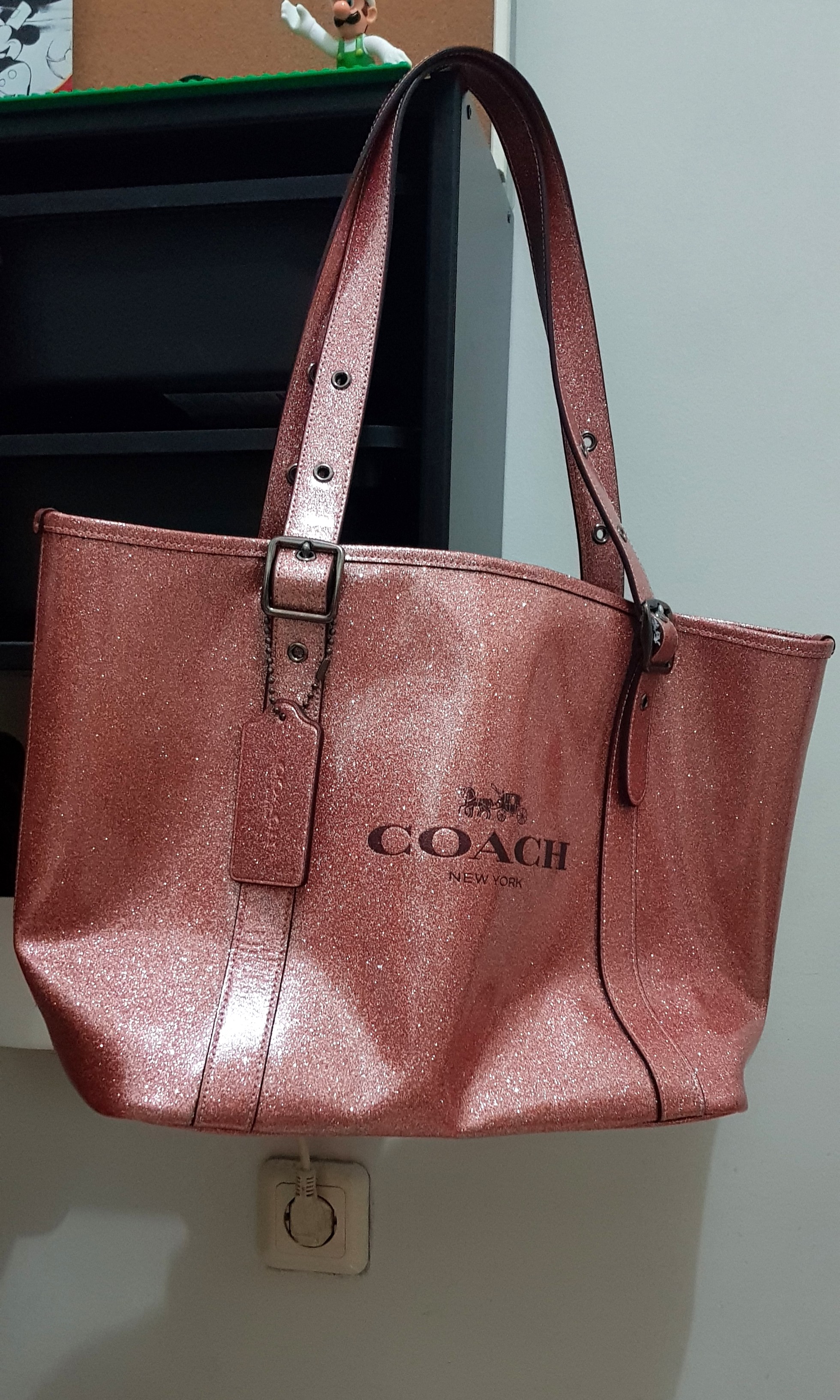 Coach glitter tote sale