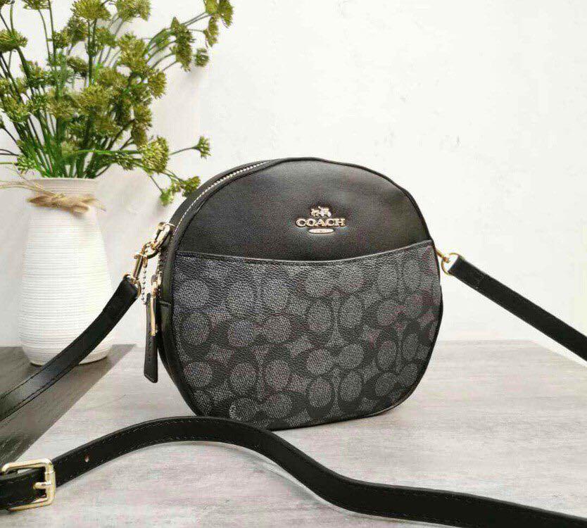 Coach Sling round Bag Gred 5A black