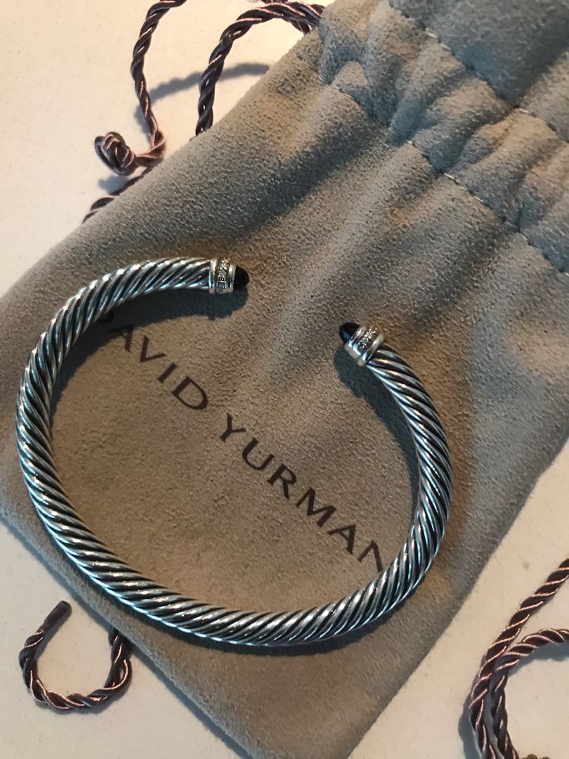 David yurman black onyx pave diamond bracelet