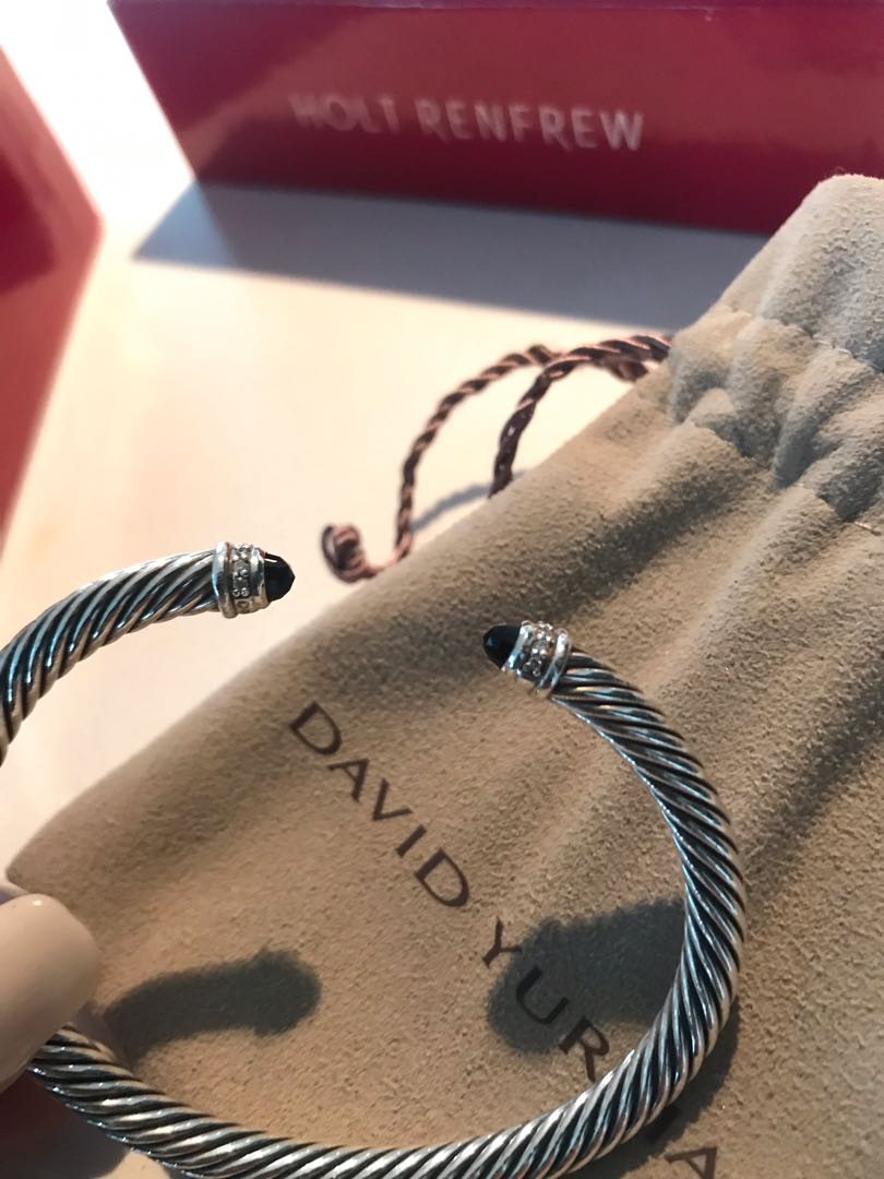 David yurman black onyx pave diamond bracelet