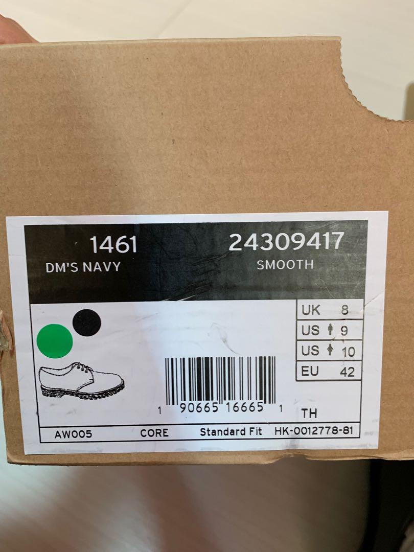 dr martens navy smooth