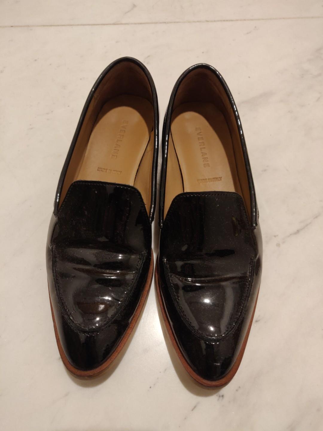 Everlane black patent loafers Women s Fashion Footwear Flats on