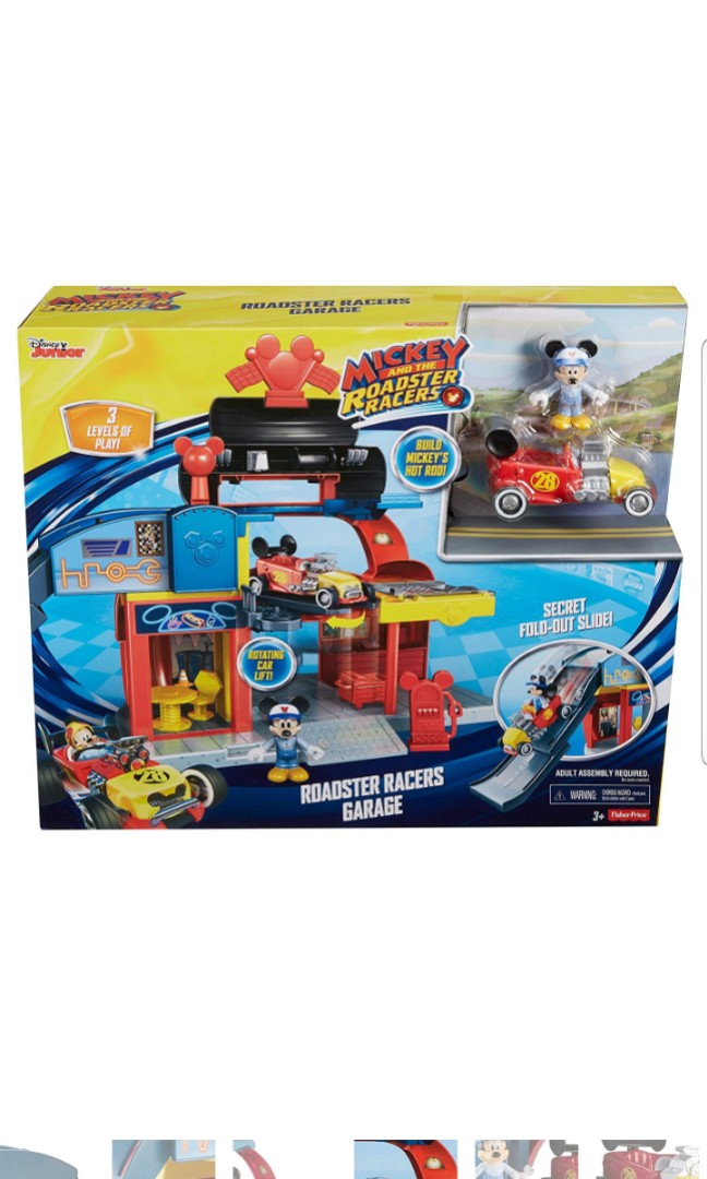 mickey and the roadster racers garage playset