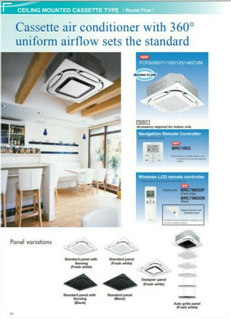 Free Aircon Installation Daikin Fcf71avm Rzf71cvm 3 0 Hp