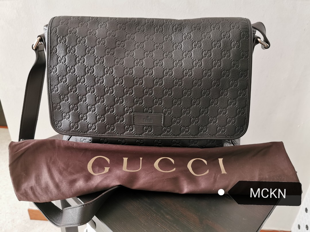 gucci guccissima messenger bolsa