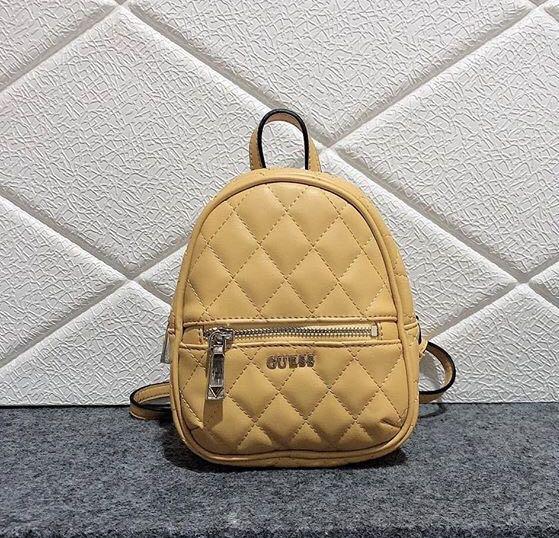 guess yellow mini backpack