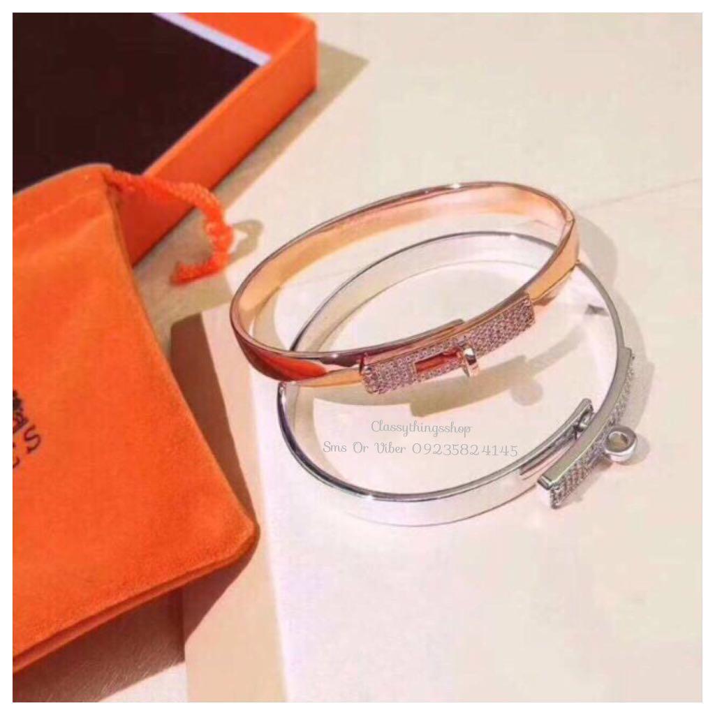 Hermes Kelly Bracelet (Category: Luxury Accessories) located in Quezon City. Submitted by classythingsshop (Listing ID 247132595, Image 2). Description: ITEM INFORMATION: Actual Photo Of Items HighQuality and Nontarnish . Cubic Zirconia Stones Stainless steel is strong enough for daily use as household objects & industrial parts. This same strength makes it an excellent choice of materials for jewelry. All items are Hypoallergenic. FOR FASTER TRA