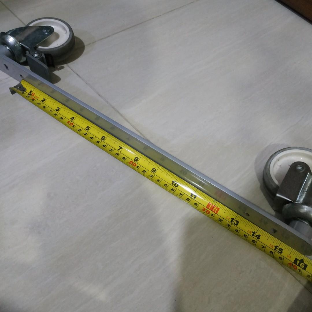 IKEA EXPEDIT (IKEA Kallax Steel Rail Hardware with Casters For Home or