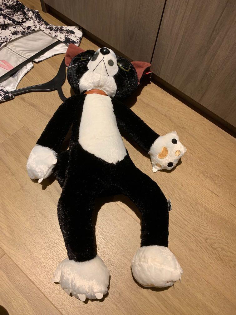 giant black cat plush