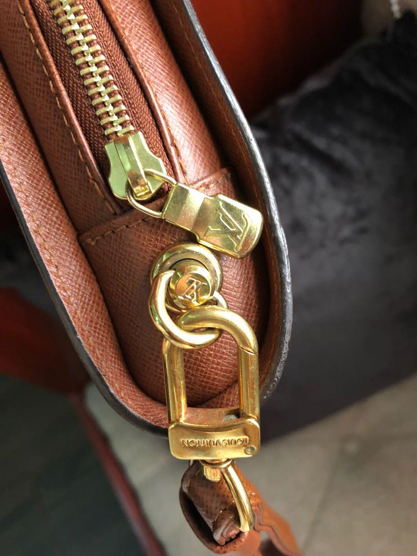 Orsay cloth clutch bag Louis Vuitton Brown in Cloth - 29208788