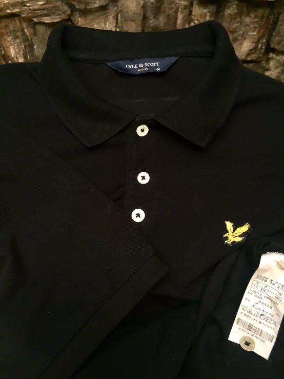 Lyle \u0026 Scott Plain Polo Shirt - Black 