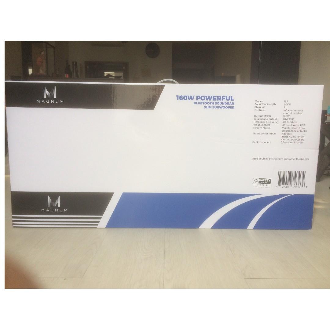 magnum 160w soundbar with subwoofer