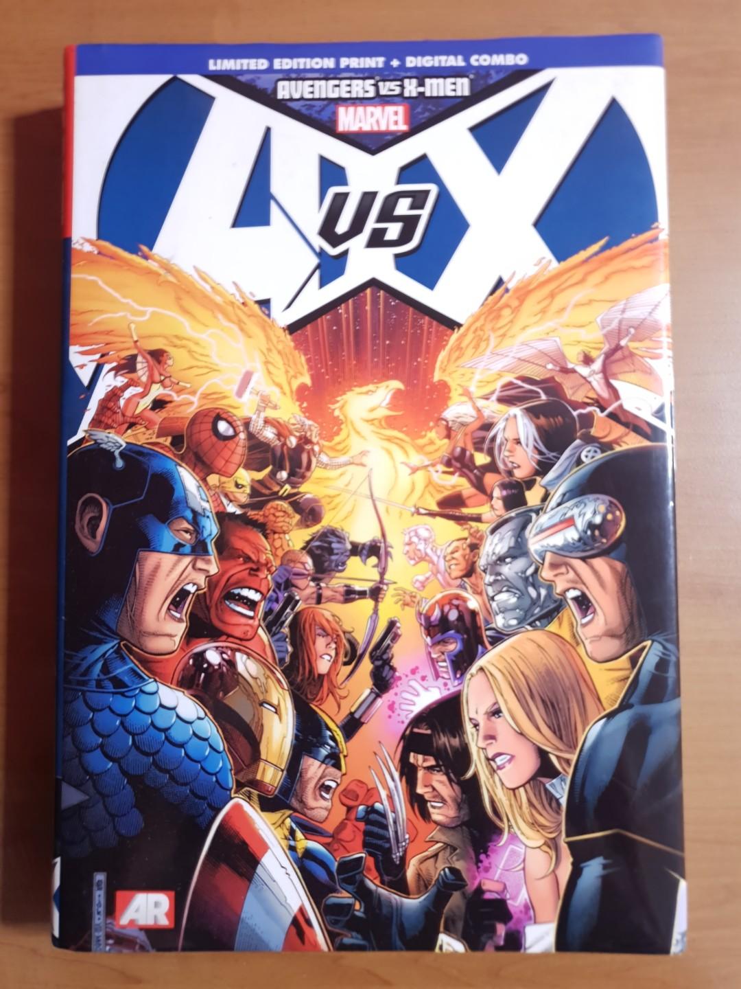 Marvel Avengers Vs X Men Limited Edition Print Books Stationery Comics Manga On Carousell