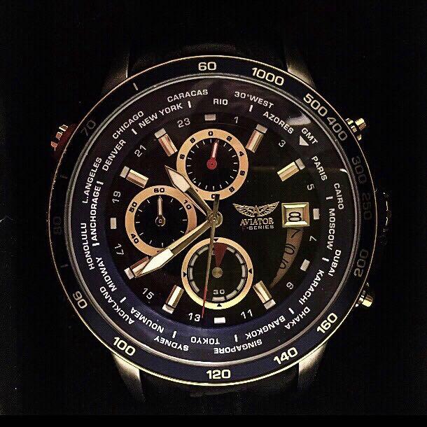 Men s Aviator Chronograph Watch men s luxury dress watches