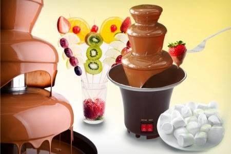 LUXS Mini 3-tier Fontaine de Chocolat Machine Fondue Chocolat pour