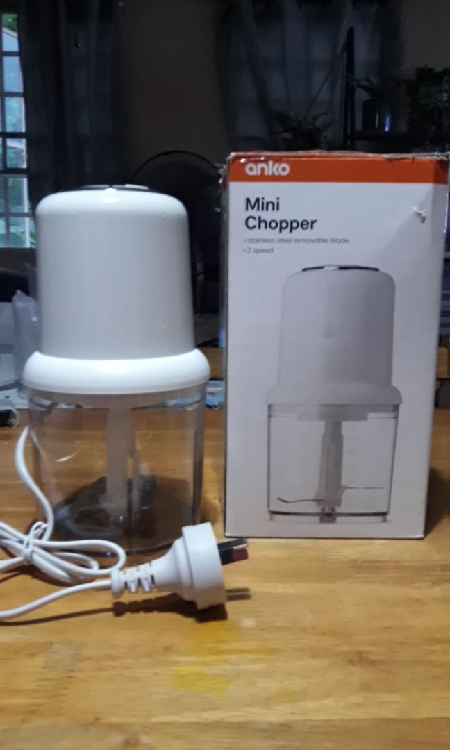 Mini Vegetable Chopper (Category: Juicers, Blenders & Grinders) located in Manila. Submitted by PickClickShip (Listing ID 247111068, Image 1). Description: Mini vegetable Chopper A mini chopper that can help you with blending, chopping, whipping in no time at all!!! - brand: Anko - stainless steel removable blade - easy to operate and clean - with 2 speed - 220V / 50-60Hz / 260W - color: white - dimension : H8.5" D4" - Australian made For inquiri
