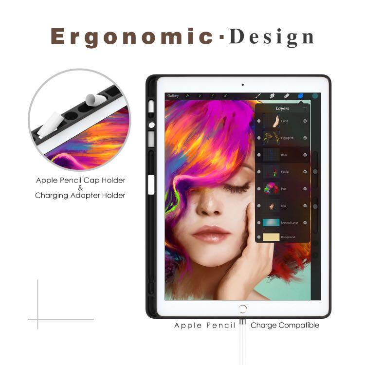 MoKo Smart Fold Case with Pen Holder For iPad Pro 12.9 2017, Mobile Phones & Gadgets, Mobile