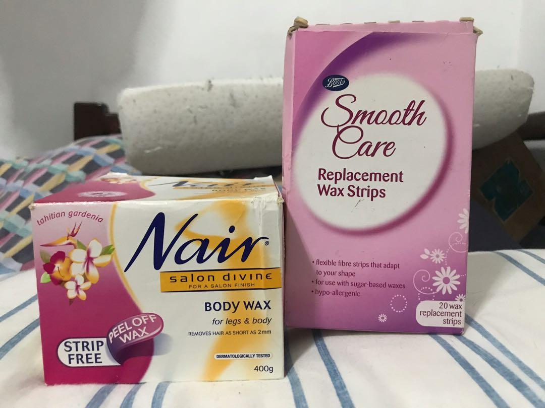 Nair Body Wax With Boots Wax Strips On Carousell