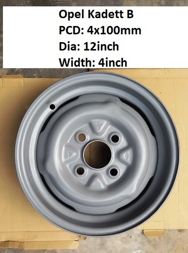 Opel Kadett B Steel Rim, Auto Accessories on Carousell
