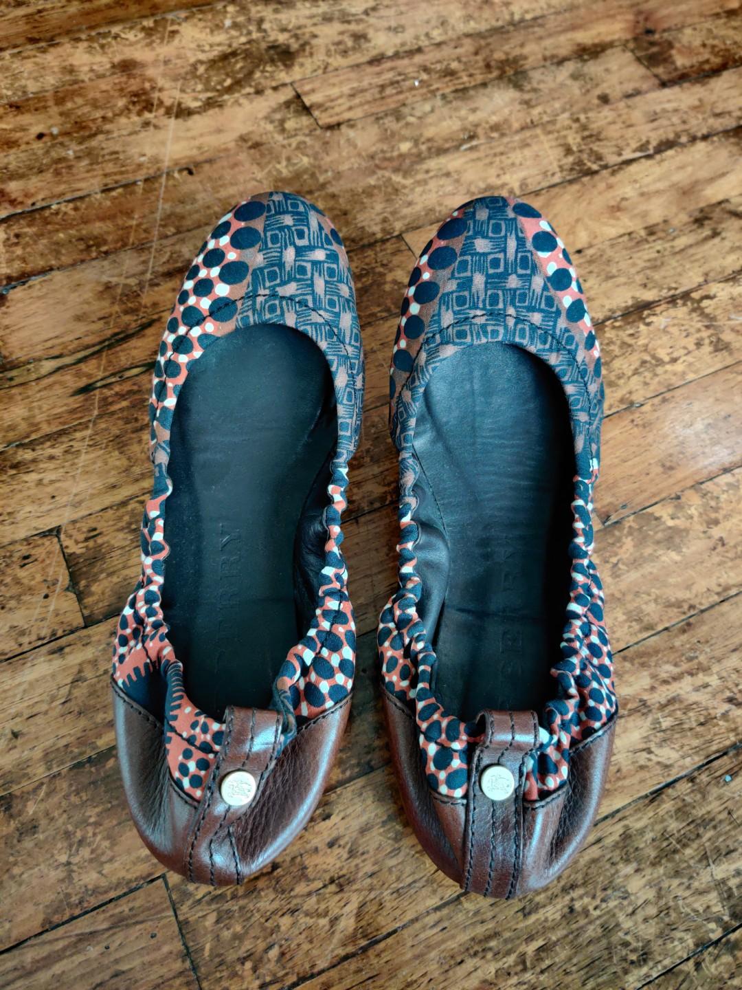 printed ballet flats