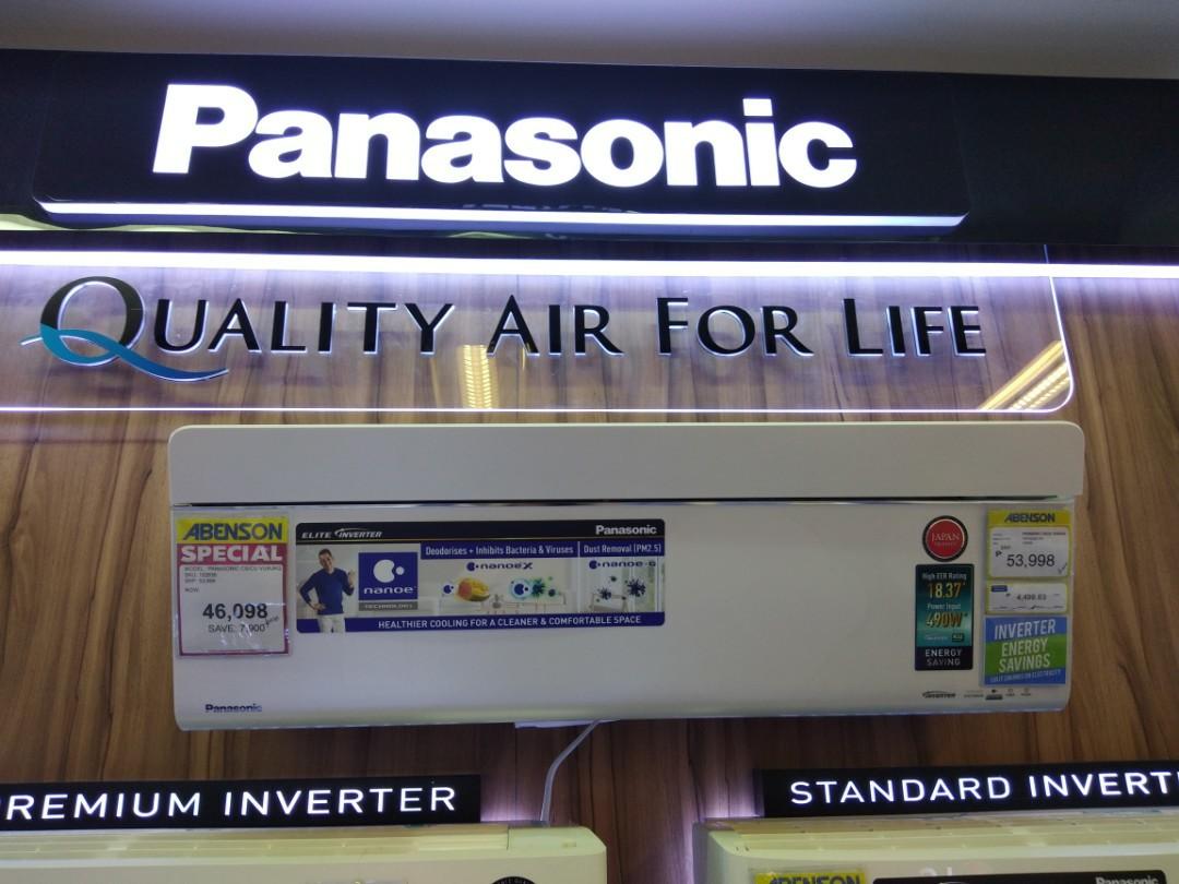 Panasonic Deluxe Inverter Split Type Aircon Home Furniture Home Appliances Air Conditioning And Heating On Carousell