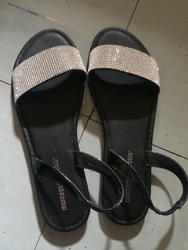 Silver sandals discount flat payless