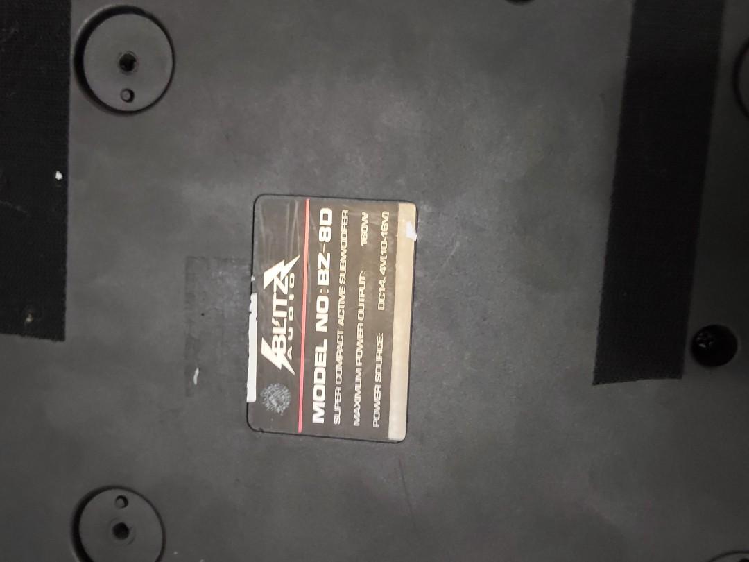 Pioneer head unit, active subwoofer, 6x9 coaxial speaker with box