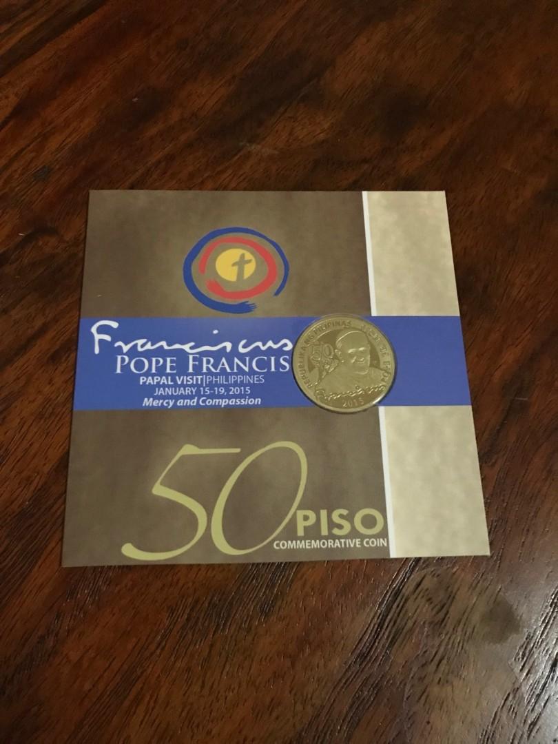2015 Philippine Pope Francis 500-Piso Commemorative Coin sealed w// box and COA