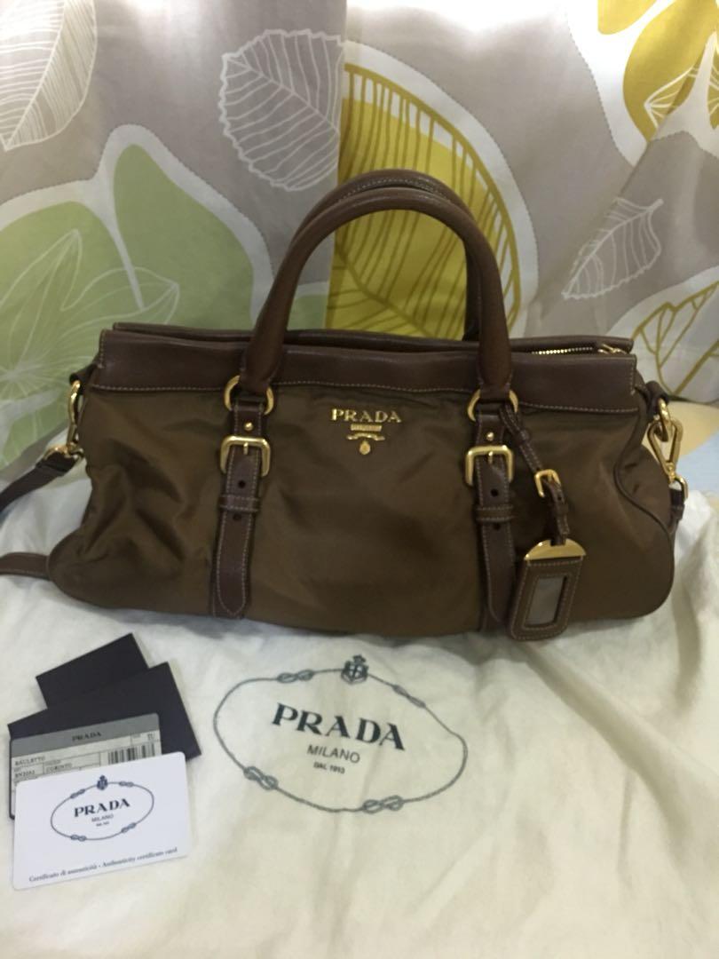 prada bauletto tessuto