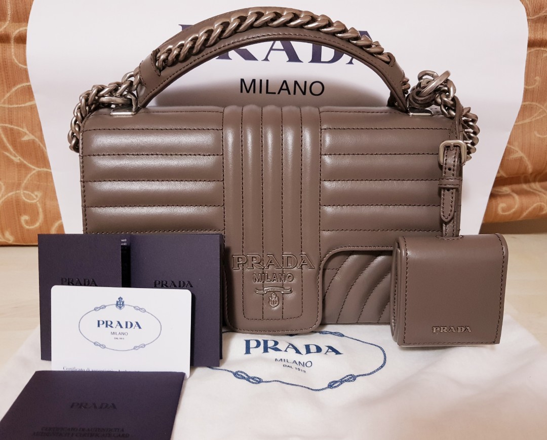 Authentic Prada medium Diagramme shoulder bag Luxury Bags