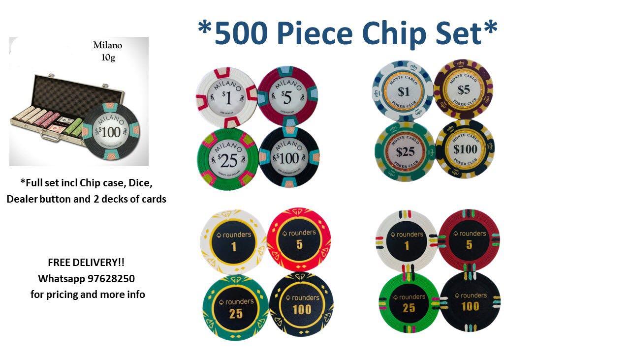 NEW 100 White $1 Kings Casino 14 Gram Pro Clay Poker Chips Buy 2 Get 1 Free