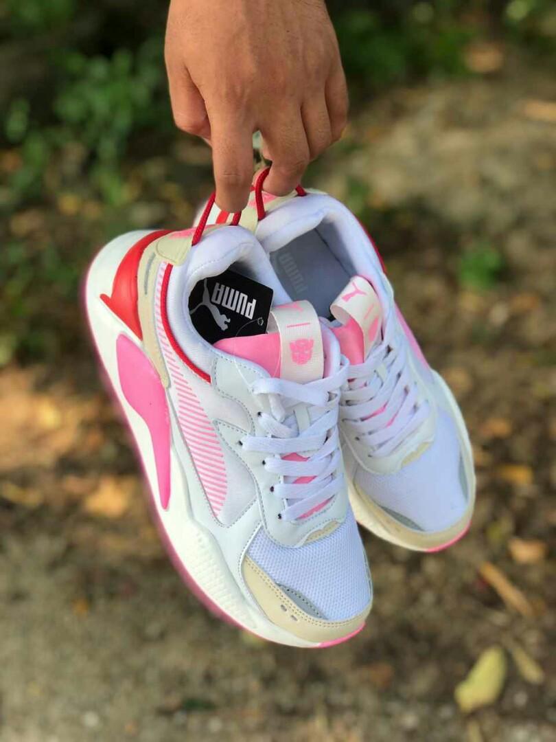 Puma rsx white pink store