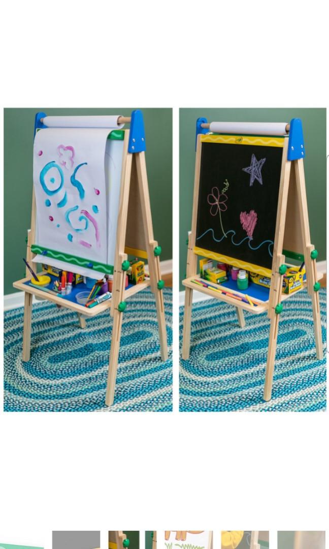 crayola art easel chalkboard magnetic whiteboard