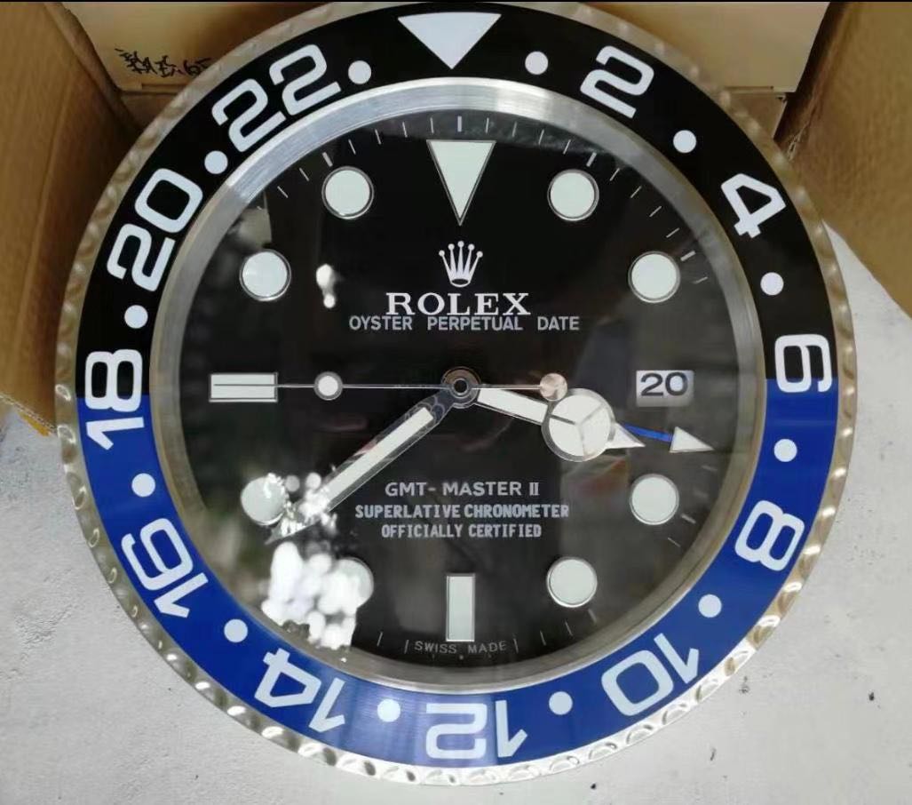 Rolex GMT Master II Batman Wall Clock Furniture Home Living