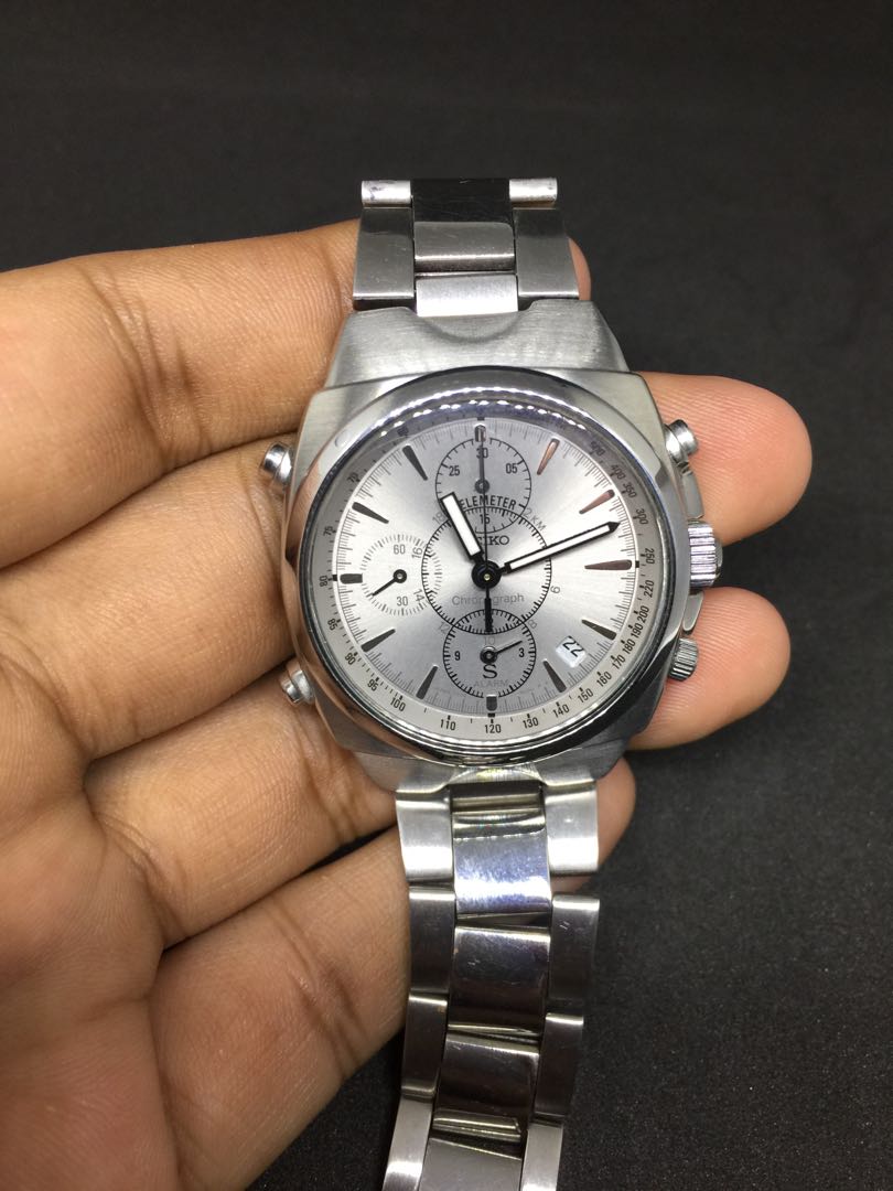 Seiko chronograph quartz SUS 7t32-9000, Men's Fashion, Watches &  Accessories, Watches on Carousell