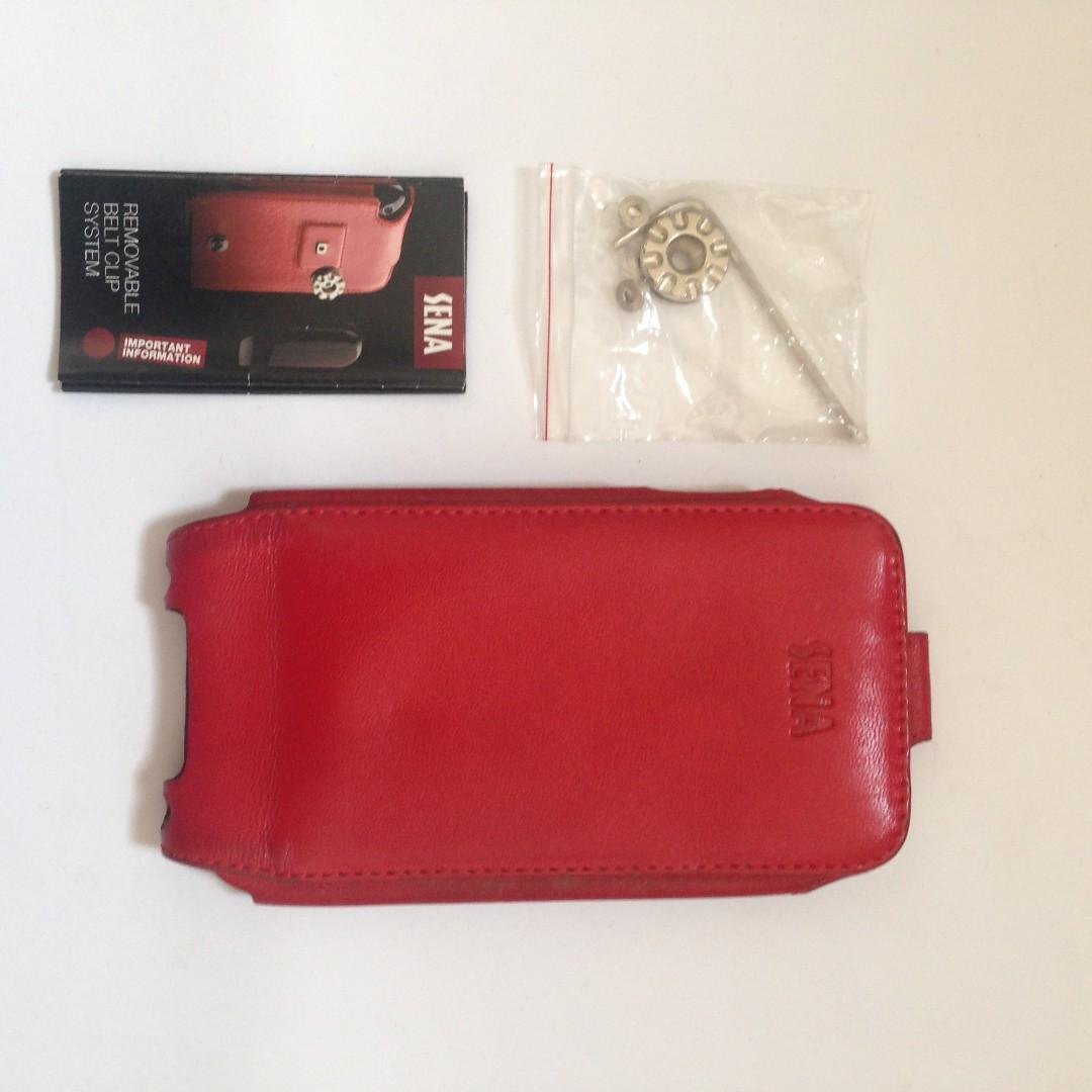 Sena iphone 5s leather case (Category: Others) located in Manila. Submitted by tinseyra (Listing ID 247114814, Image 2). Description: Used, Sena leather iphone 4s case- color red.