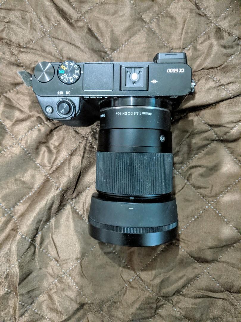 Sony a6000 w/ Sigma 30mm f1.4, Photography, Lens & Kits on Carousell