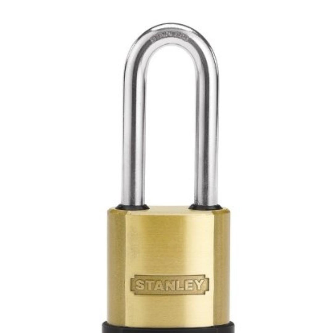 Stanley AllWeather Padlock in Solid Brass, Everything Else on Carousell
